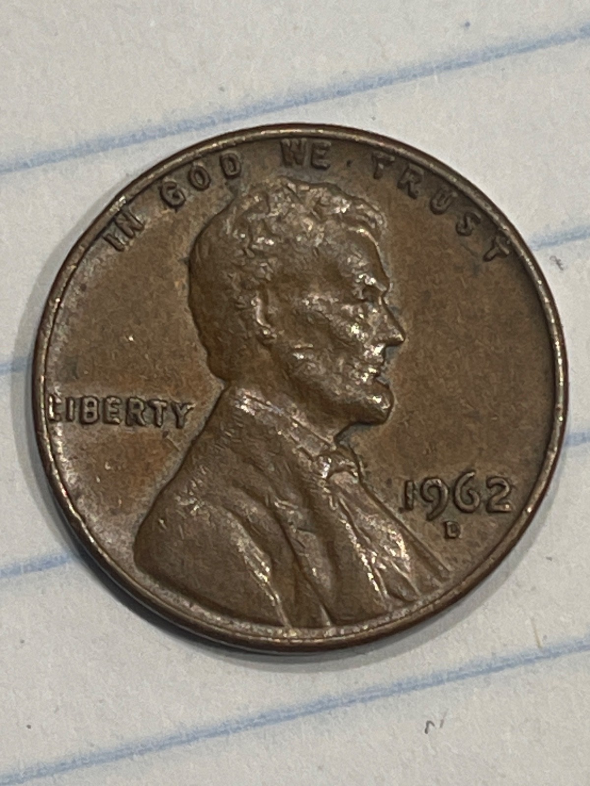 1962-D Rare Lincoln Error Penny Close AM Mint Error L In Liberty Rim Off center 1962-D Rare Lincoln Error Penny Close AM Mint Error L In Liberty Rim Off center