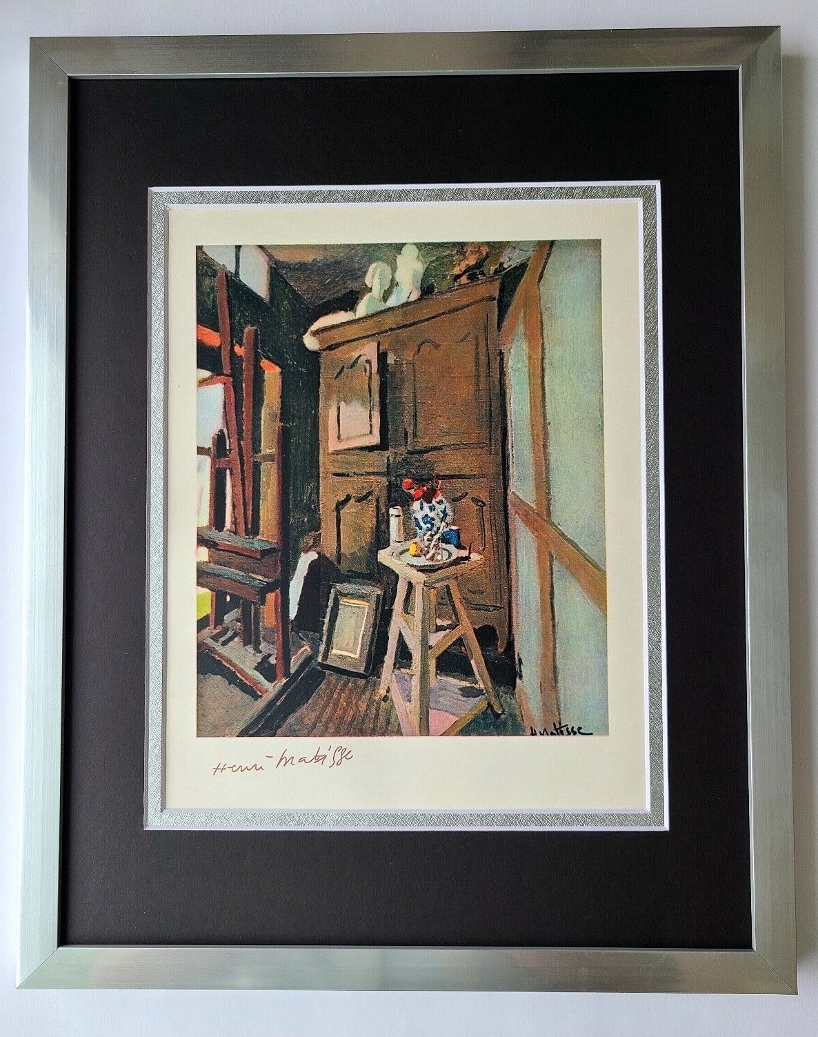 HENRI MATISSE 1948 AWESOME SIGNED PRINT MATTED AND FRAMED + BUY IT NOW HENRI MATISSE 1948 AWESOME SIGNED PRINT MATTED AND FRAMED + BUY IT NOW