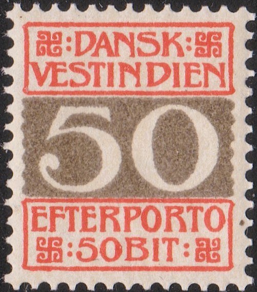 Danish West Indies 1905 Postage Due MNH #J8 Fac# L8 Clean Nicely Centered 50¢ Danish West Indies 1905 Postage Due MNH #J8 Fac# L8 Clean Nicely Centered 50¢