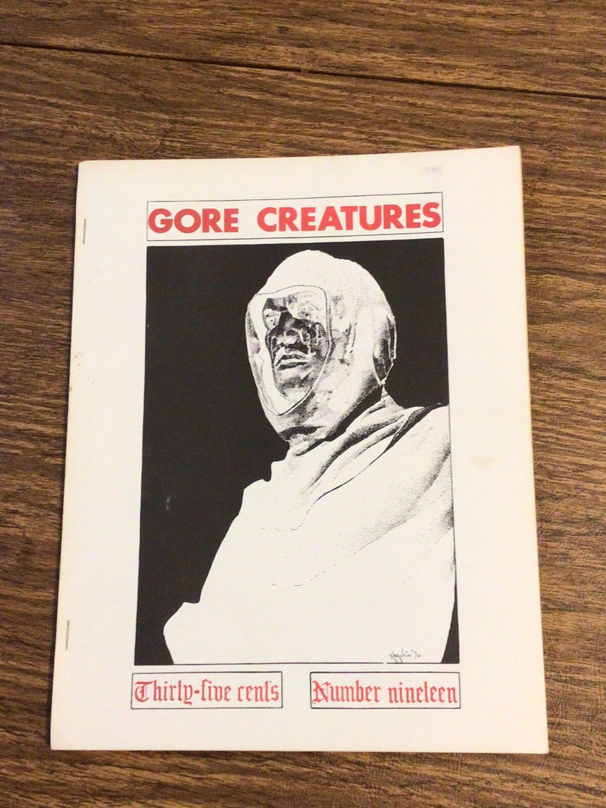 Rare 1971 Gore Creatures Horror Magazine #19 Rare 1971 Gore Creatures Horror Magazine #19