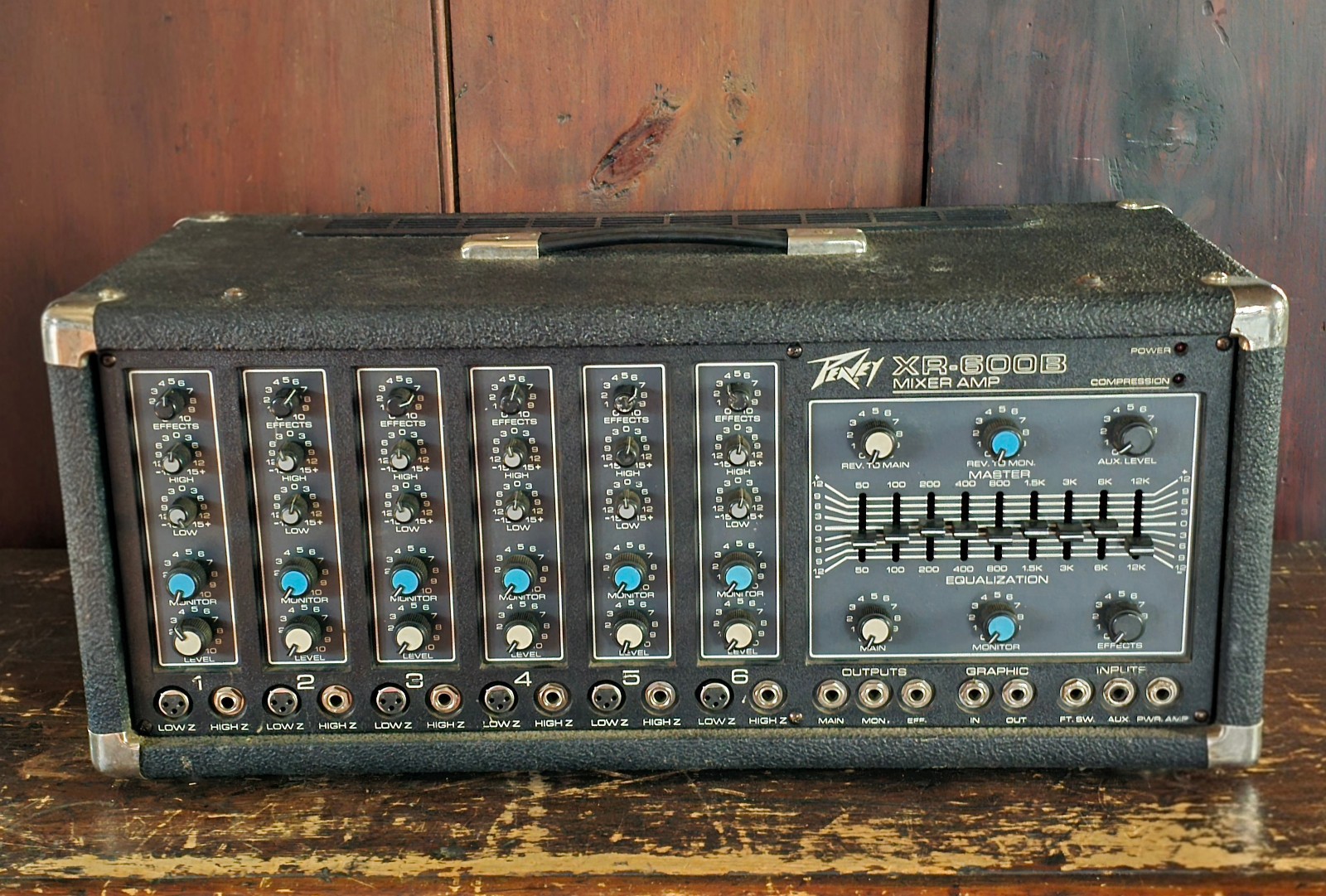Peavey XR-600B Powered Mixer, Pro Serviced 100% Functional USA Loudness