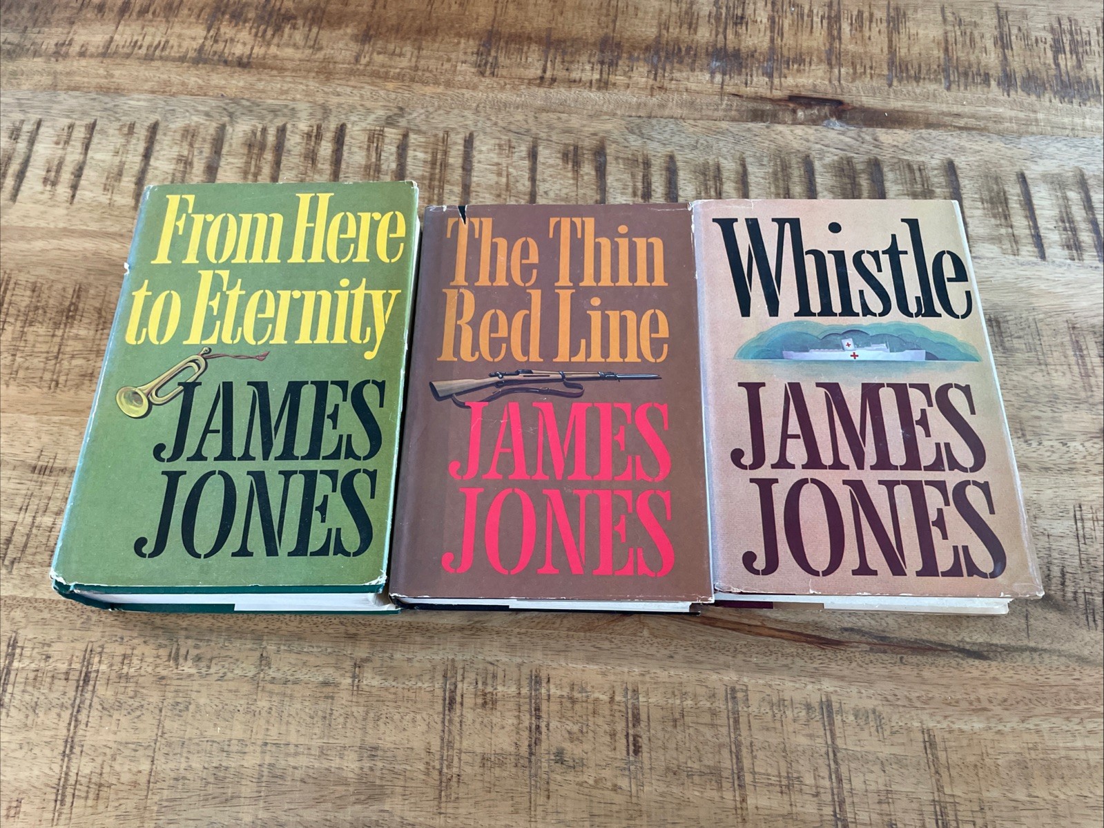 Vintage James Jones Book Club Edition LOT of 3 Hardcovers