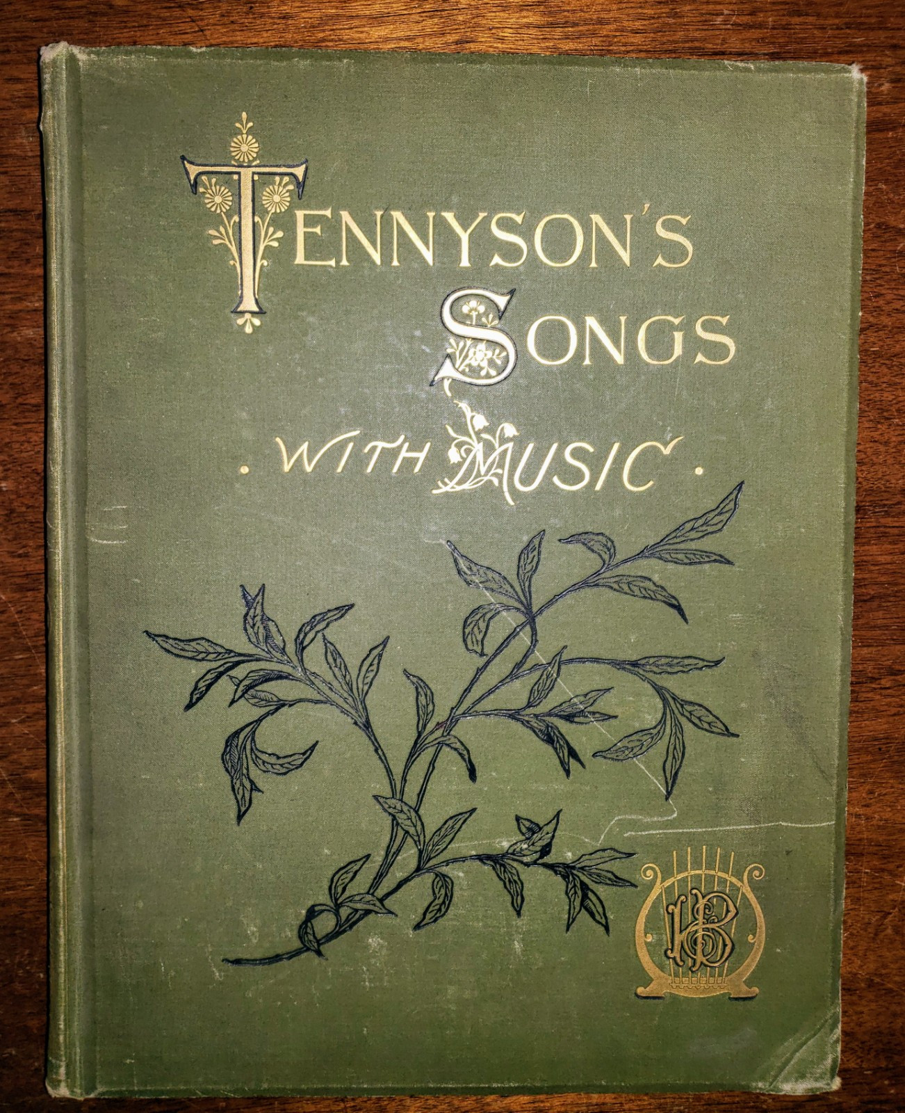 TENNYSON\'S SONGS WITH MUSIC 1879 Book Signed by Paul Groussac to Sarah Truax