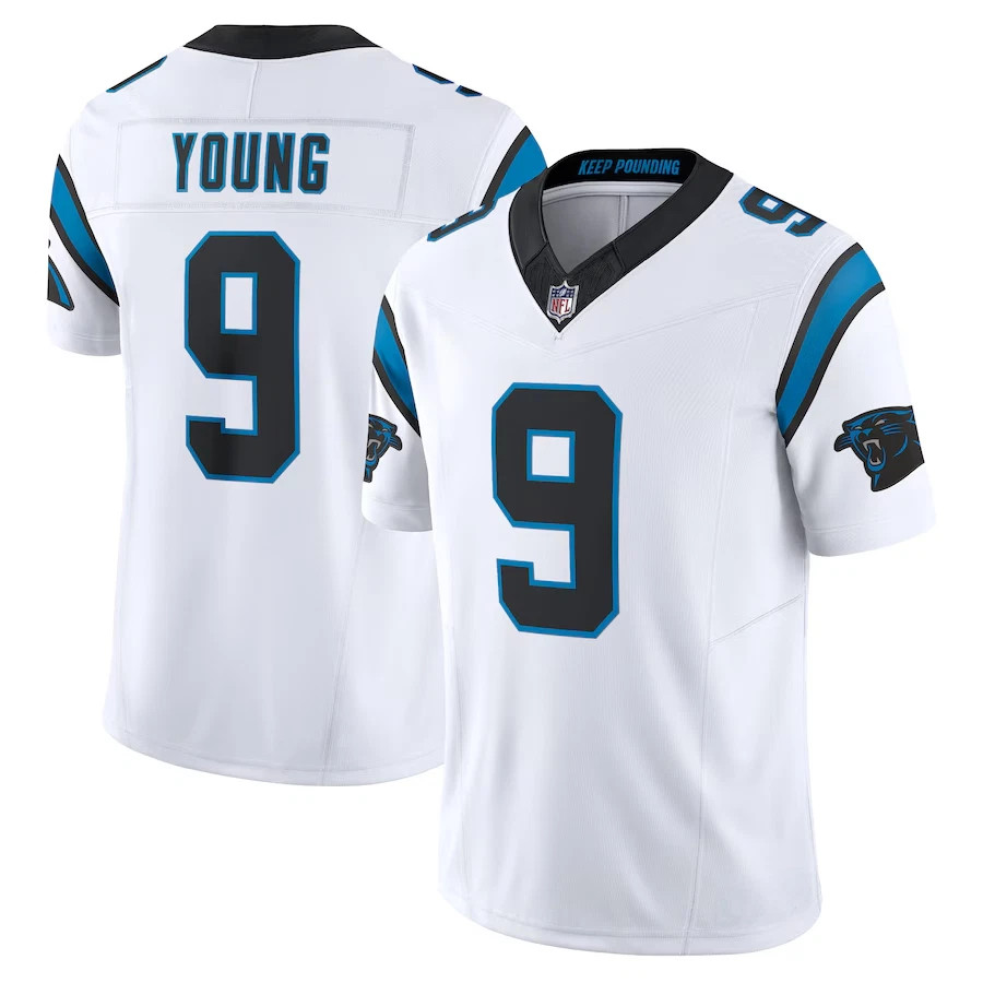 NWT Men\'s Panthers #9 Bryce Young Collection Player Stitched Jersey S-3XL
