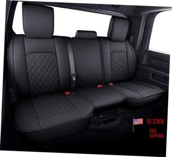 Custom Fit Dodge Ram Back Seat Covers - 2009-2026 1500 - 2010-2026 - Black