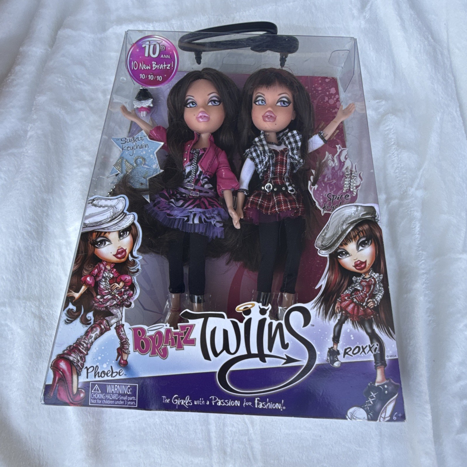 Bratz Twiins Phoebe and Roxxi 10th Anniversary Dolls NIB NRFB Sealed Vintage MGA