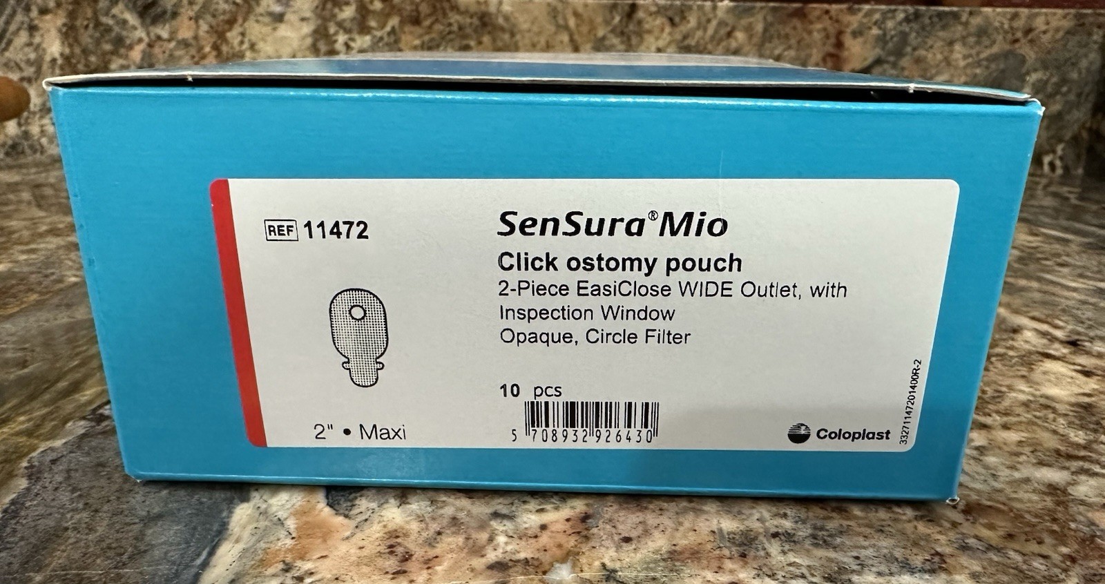 Coloplast SenSura Mio 2-Piece EasyClose Ostomy Filter Pouch #11472 (Pack of 10) Coloplast SenSura Mio 2-Piece EasyClose Ostomy Filter Pouch #11472 (Pack of 10)