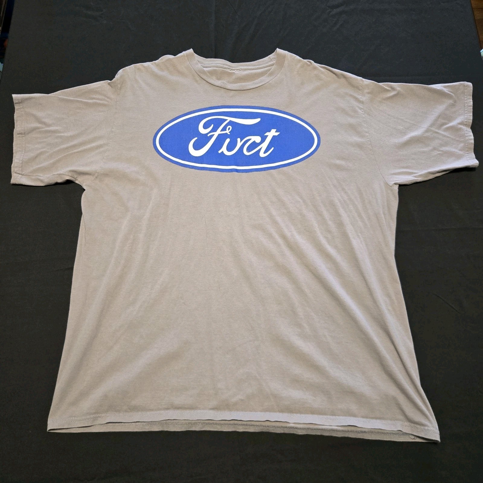 FUCT Ford Oval Logo 2XL XXL Grey Shirt Parody Tee Tshirt Vintage VTG T-Shirt