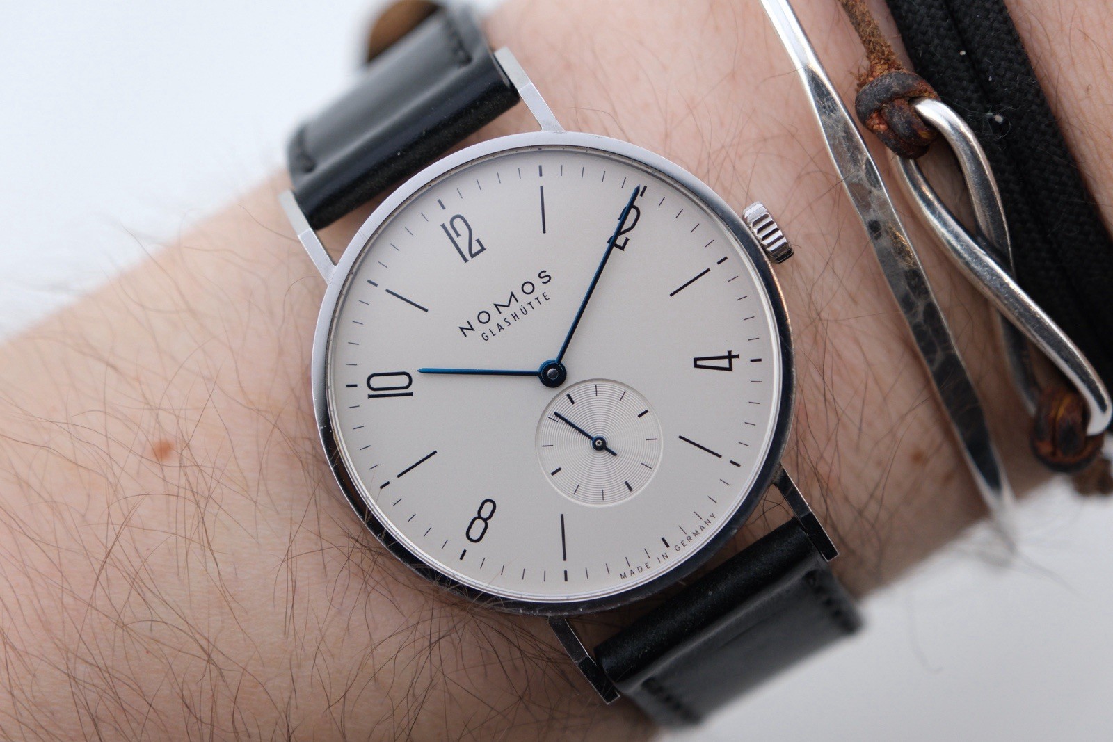 Nomos Tangente 38 Men’s Manual Wind Watch 38mm Working