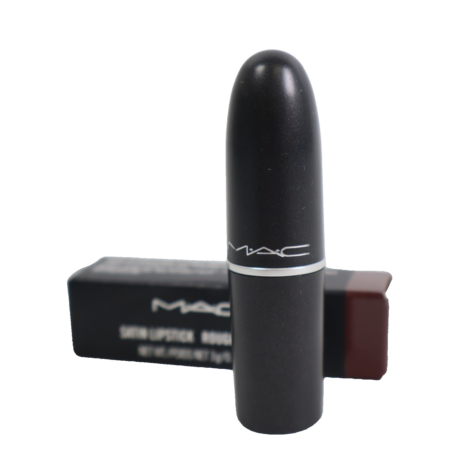 M.A.C Satin Lipstick 0.10 oz, 809 Film Noir