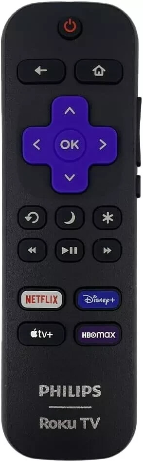 QTY 2 - Original PHILIPS ROKU TV Remote 3226001225 Netflix APPLE+ Disney+ ROKU 