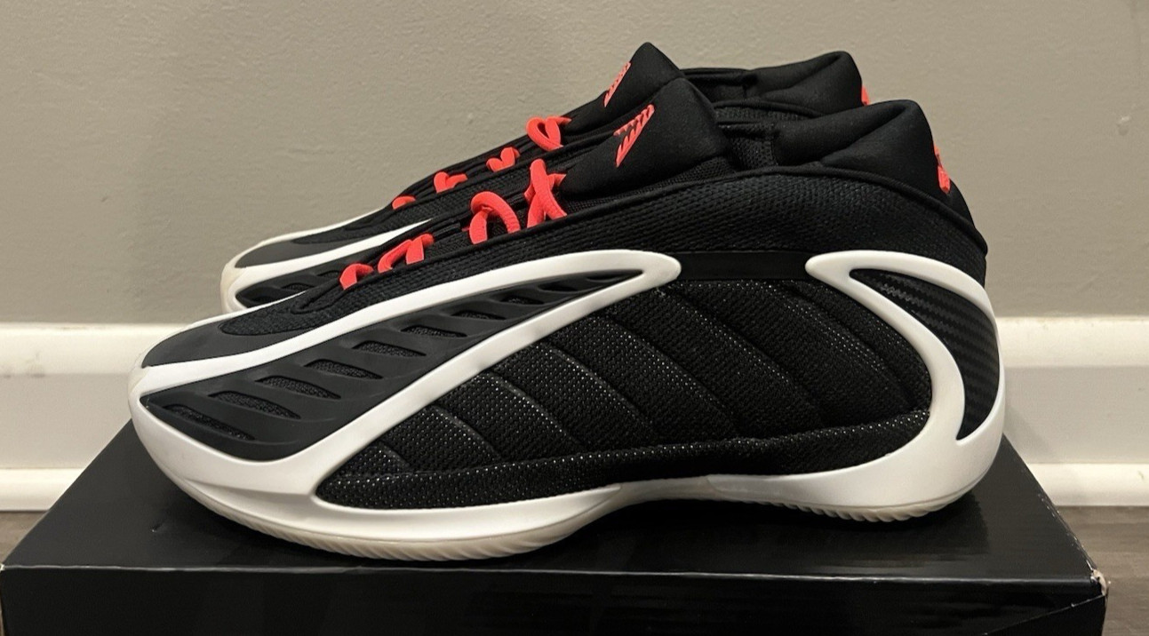 Adidas Anthony Edwards AE 2 Core Black Lucid Red JS3508 Men’s Sneakers JS3508