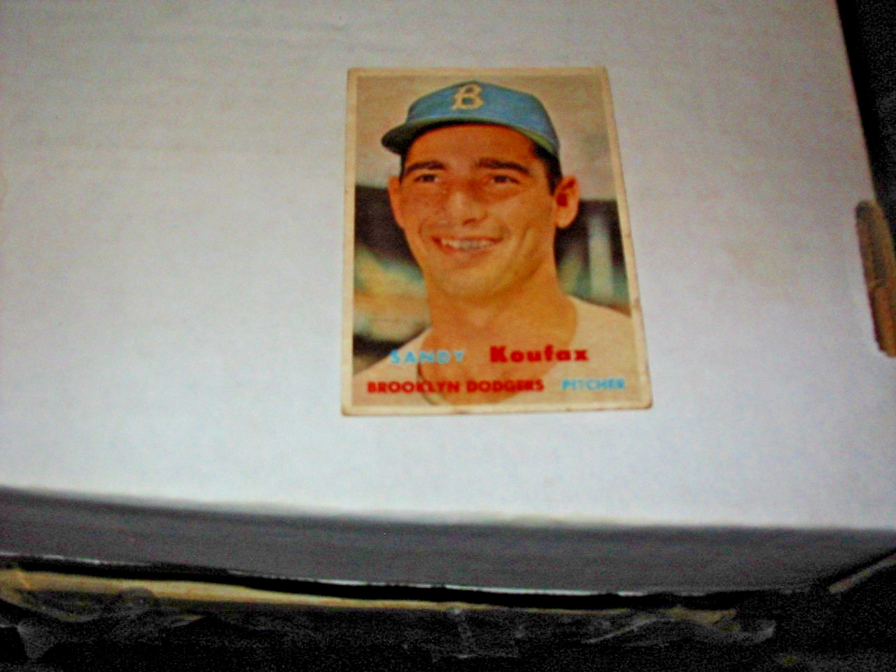 1957 Topps #302 4th Series Sandy Koufax Card 1957 Topps #302 4th Series Sandy Koufax Card