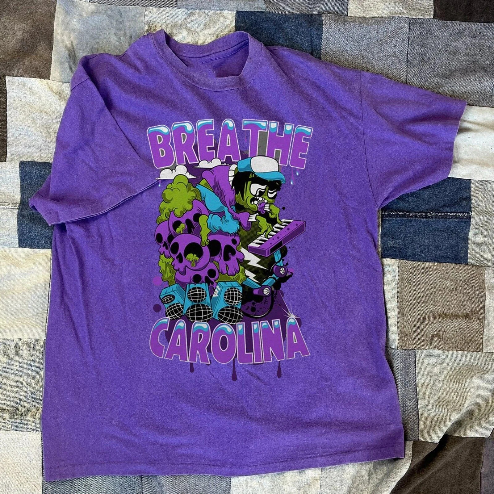 Hot Breathe Carolina Band in Purple Cotton T-shirt Size S to 5XL GG265