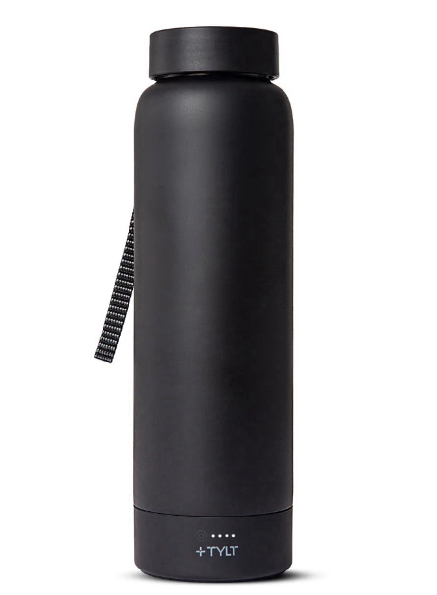 TYLT Drink & Listen Bottle 2.0 – 24oz Hydration Bottle w/ Bluetooth Speaker