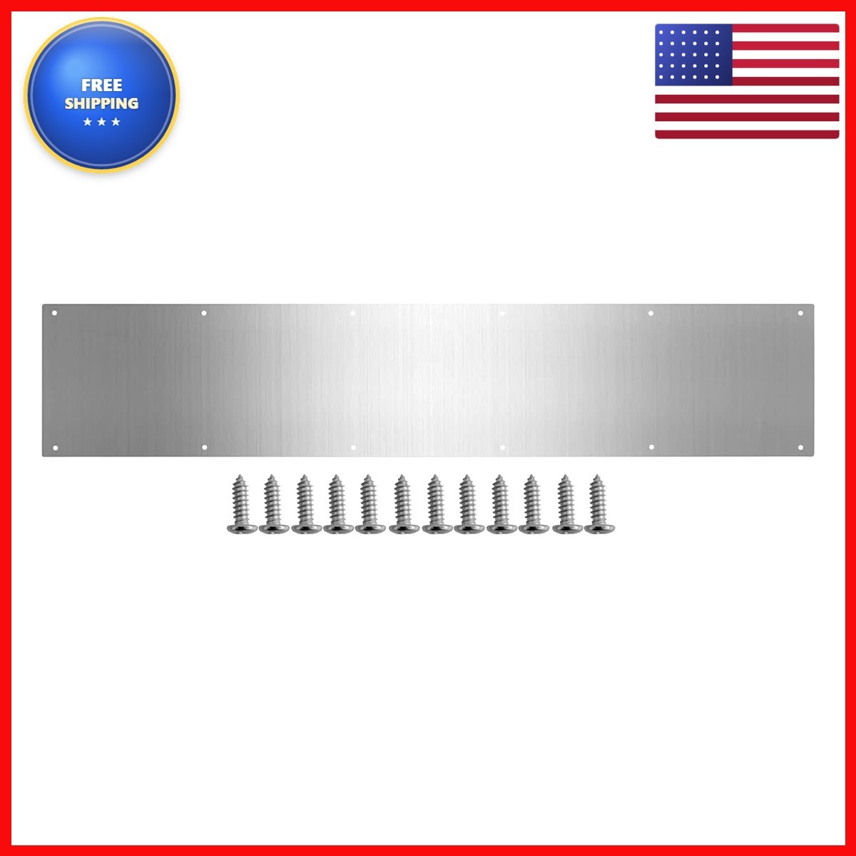 Galofay Door Metal Kick Plate Inches Aluminum Decorative Plates Protector For