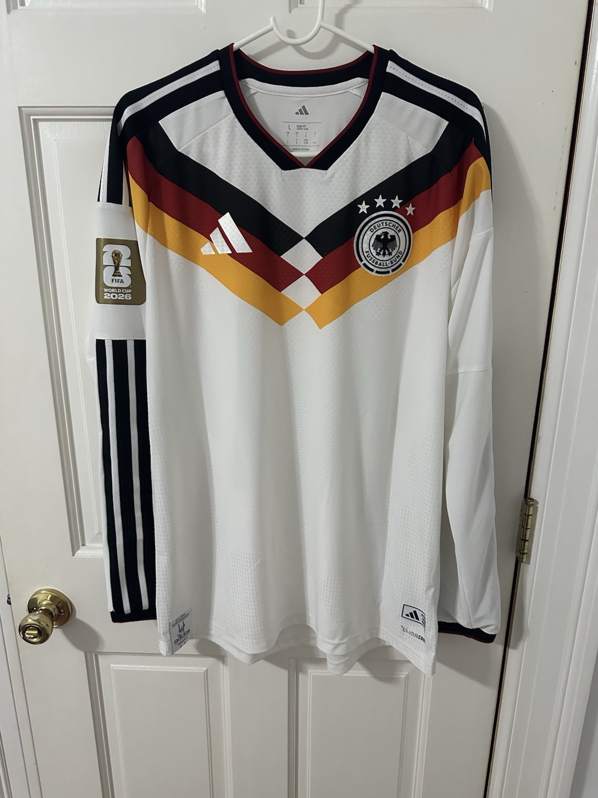 Germany 2026 Home Authentic Longsleeve Shirt Adidas Jersey JM1336 - L Germany 2026 Home Authentic Longsleeve Shirt Adidas Jersey JM1336 - L