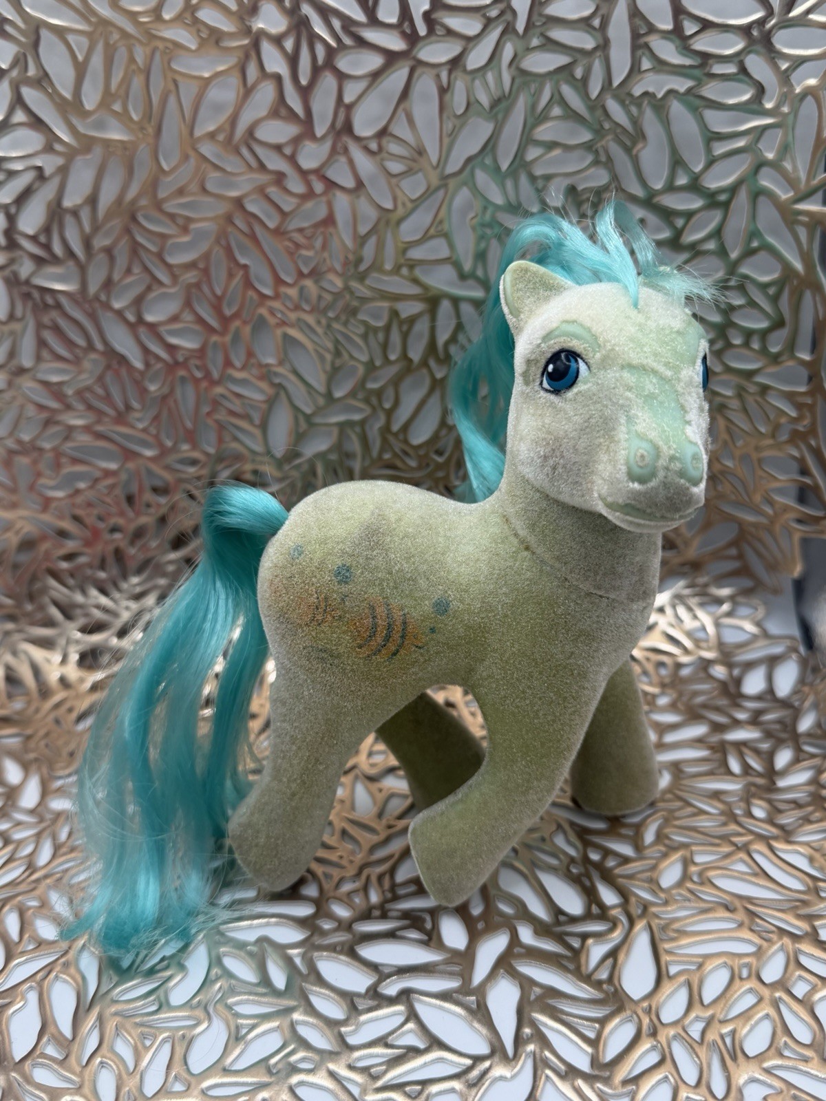 Vintage My Little Pony G1 So Soft ANGEL FISH Flocked TLC Vintage My Little Pony G1 So Soft ANGEL FISH Flocked TLC