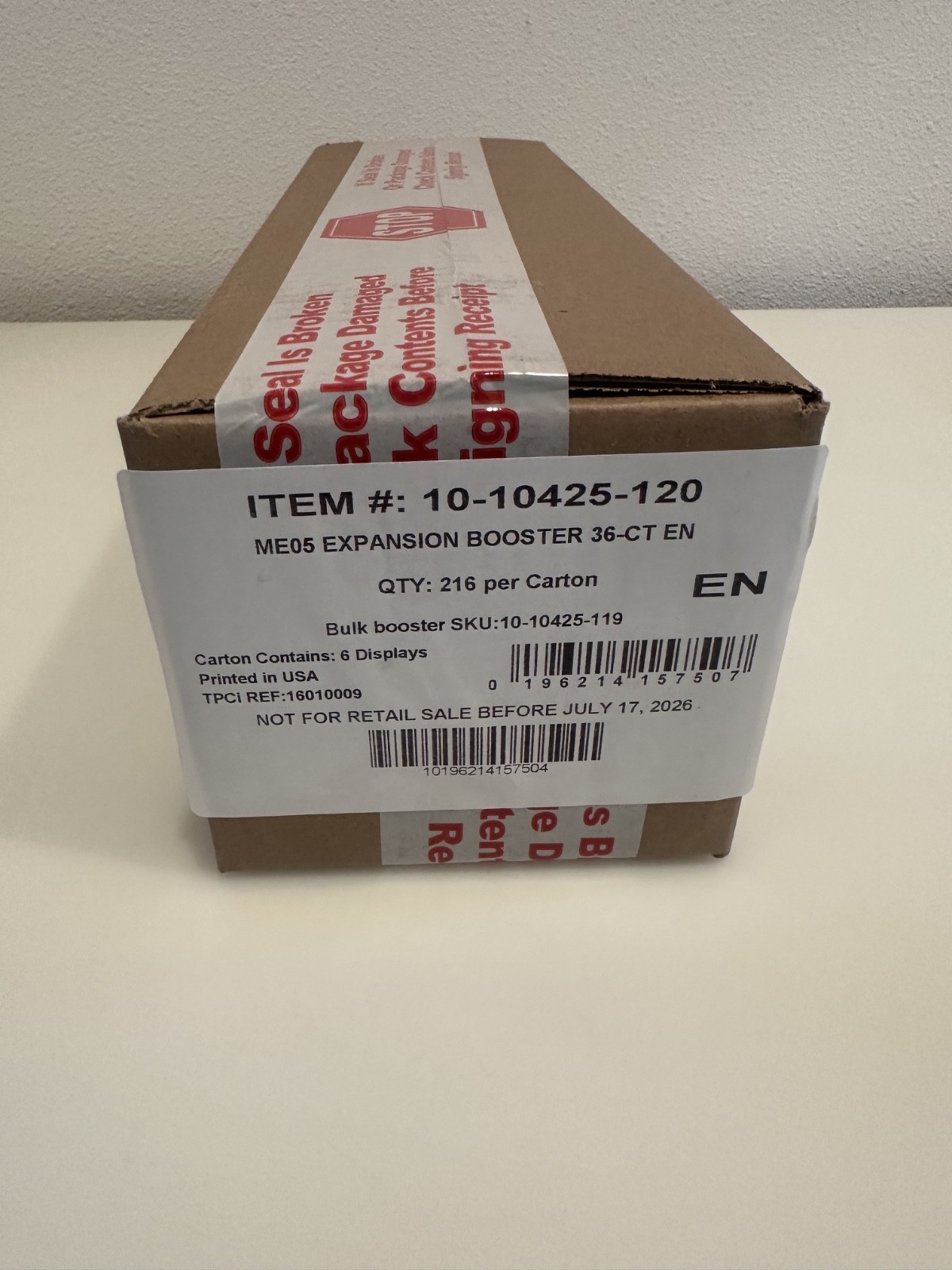 Pokemon TCG ME05 PITCH BLACK 6 BOX BOOSTER CASE Factory Sealed IN HAND