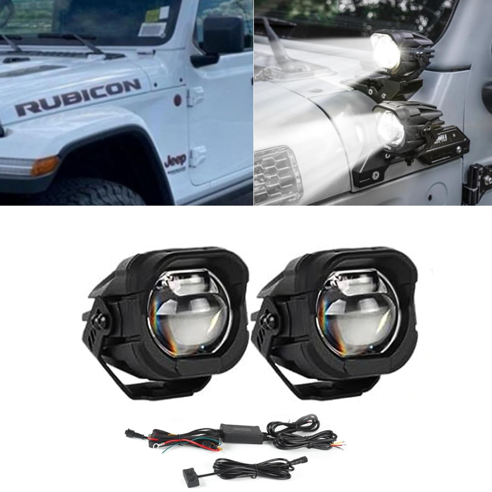 OMU High Low Beam LED A-Pillar Ditch Light For Jeep Ford Trucks ATV Motorcycle OMU High Low Beam LED A-Pillar Ditch Light For Jeep Ford Trucks ATV Motorcycle