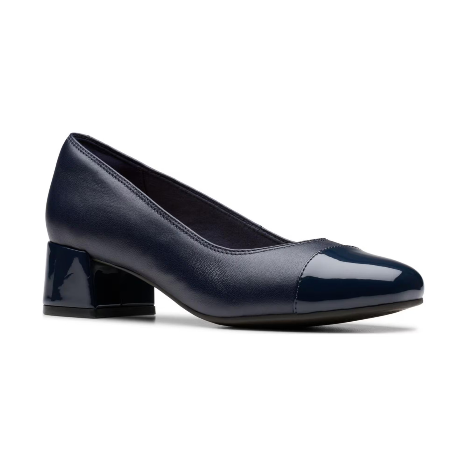 Women\'s Clarks Iridessa May Slip-On Pumps Navy Leather