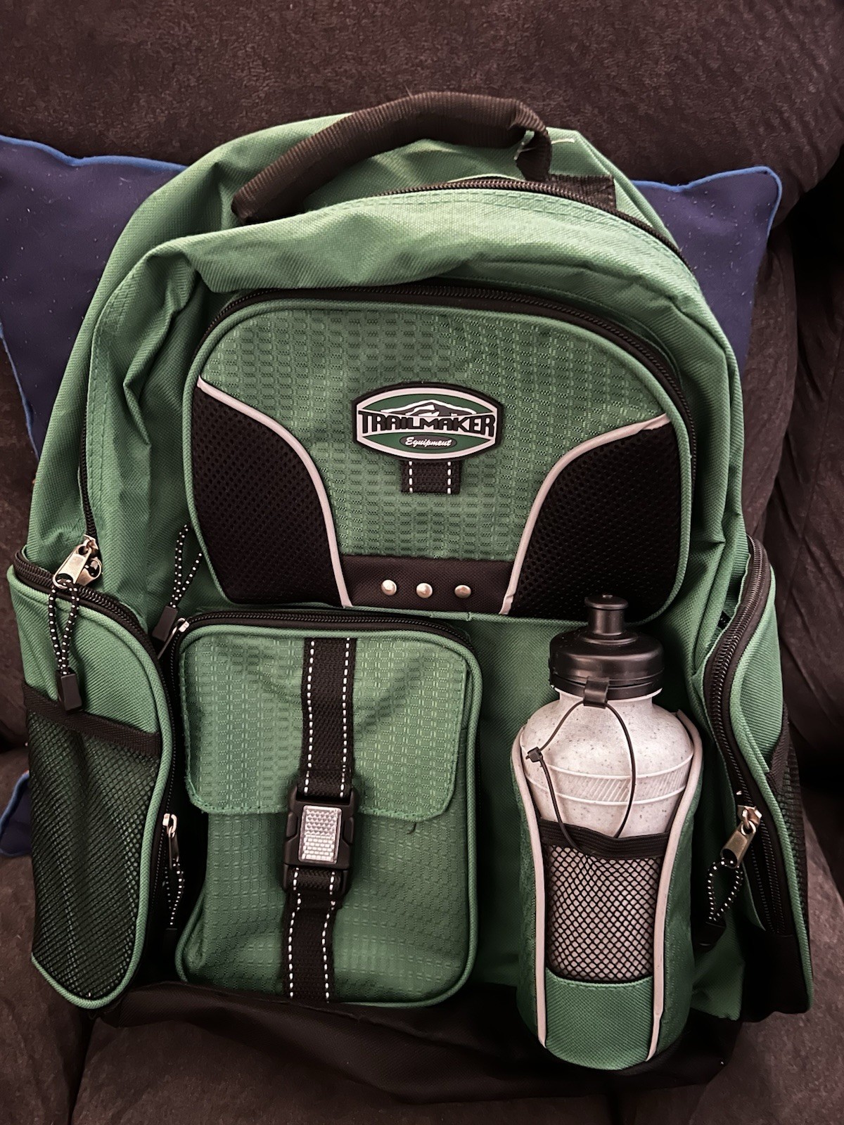Trailmaker Equipment backpack W/ Water Bottle New W/o Tags.