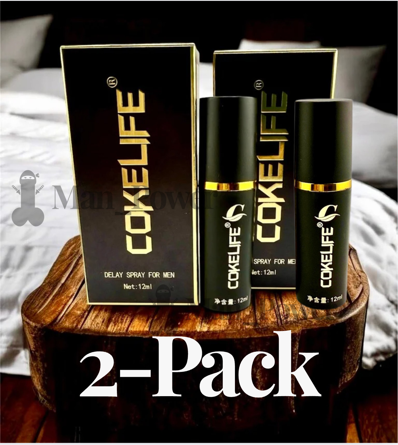 All-Natural Premature Ejaculation Delay Spray | Last Longer in Bed | 2-Pack