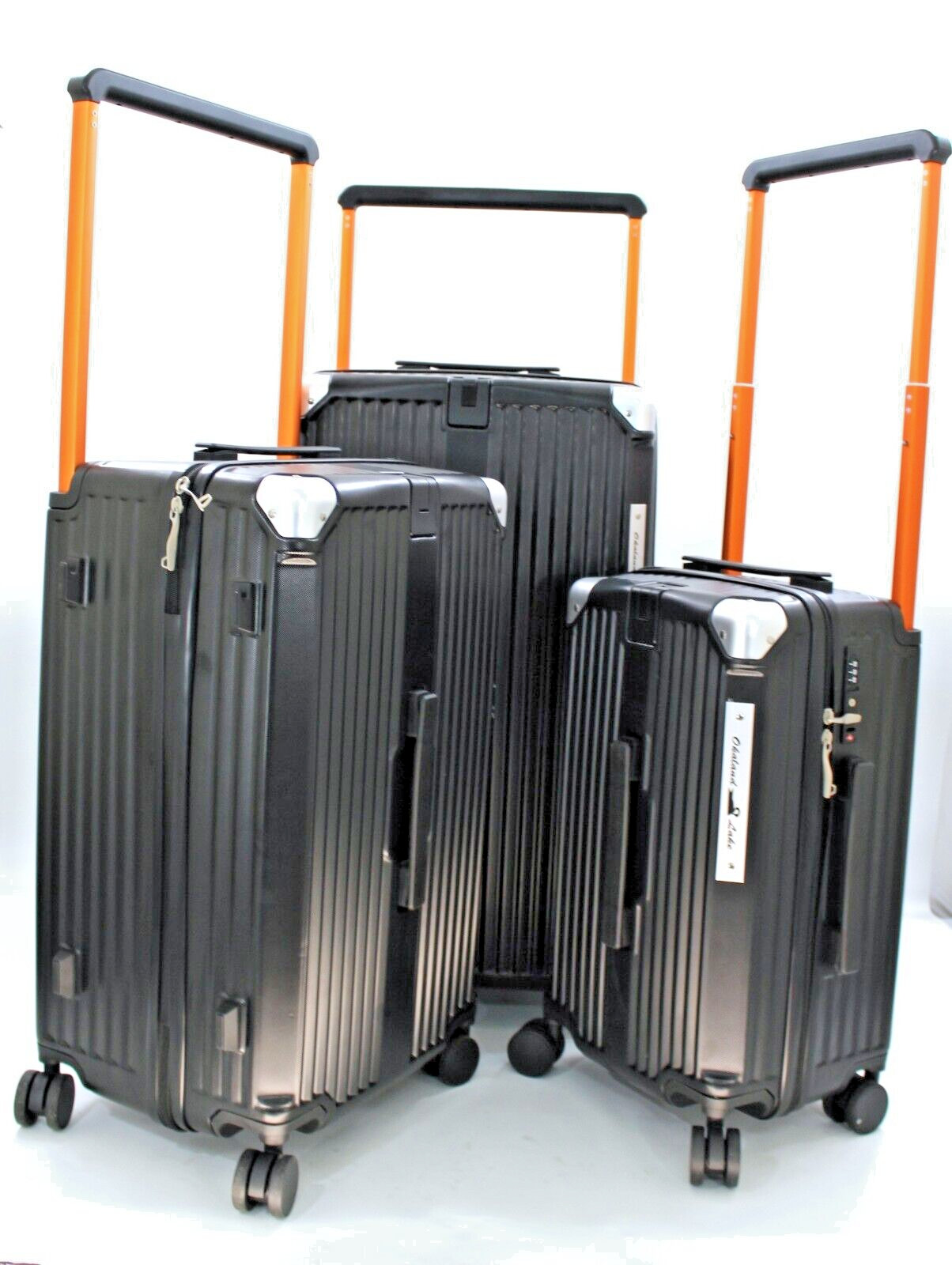 3pcs Trunk Luggage with Spinner Wheels Lightweight ABS Hard Case with TSA Lock