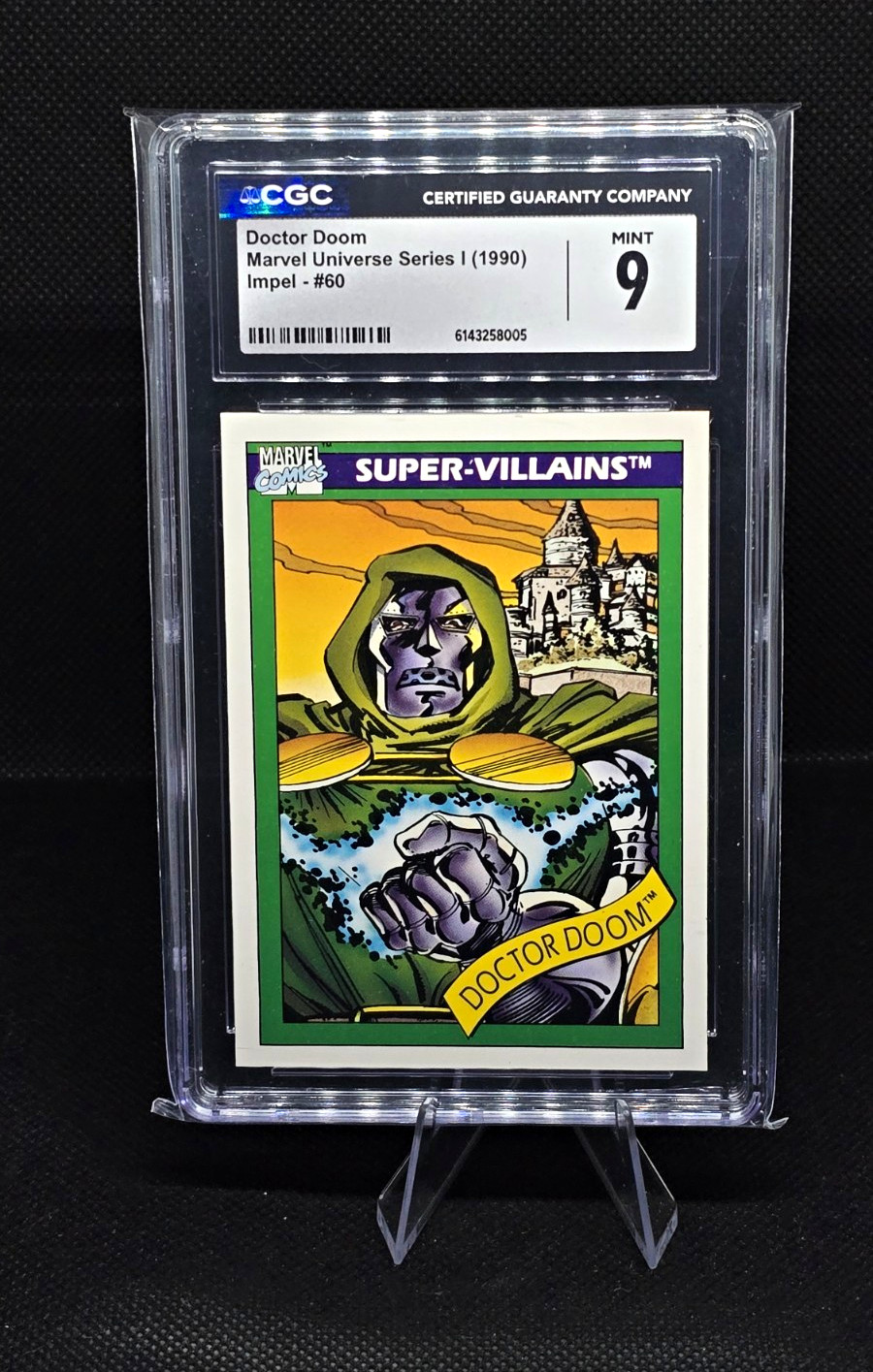 IMPEL 1990 MARVEL UNIVERSE SERIES I #60 DOCTOR DOOM CGC 9 MINT AVENGERS DOOMSDAY