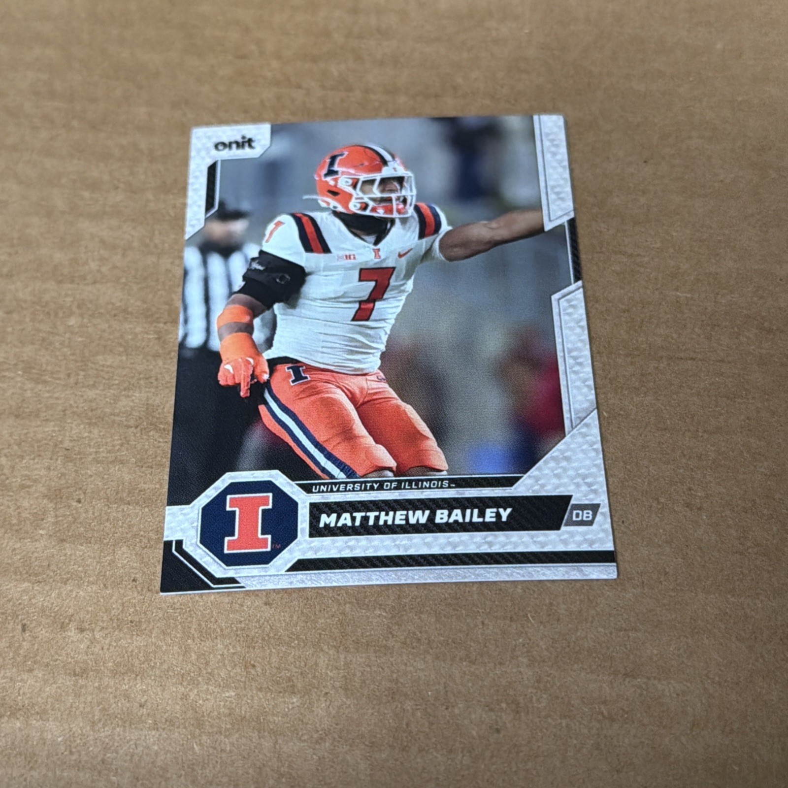 2026 ONIT Illinois Fighting Illini FOOTBALL card MATTHEW BAILEY
