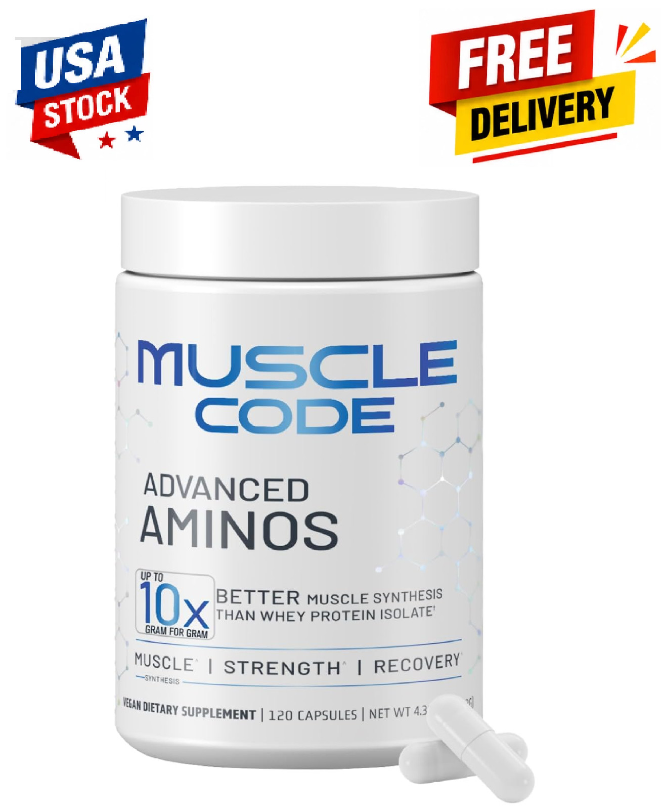 NAUTILUS Muscle Code Essential Amino Acid Capsules – Muscle Synthesis & Repair & NAUTILUS Muscle Code Essential Amino Acid Capsules – Muscle Synthesis & Repair &