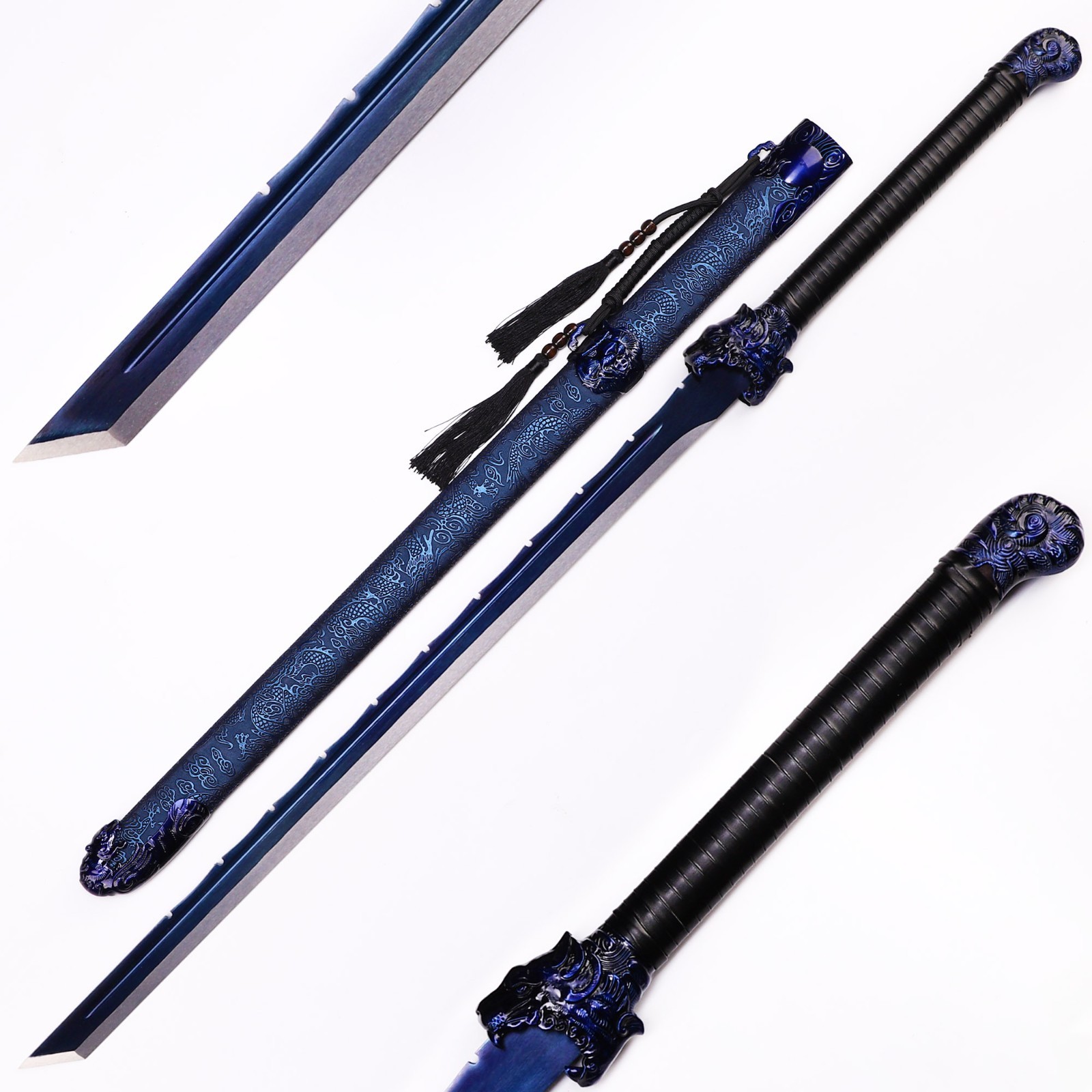 Handmade Chinese Sword, 1095 High Carbon Steel,  Full Tang,  Decorations