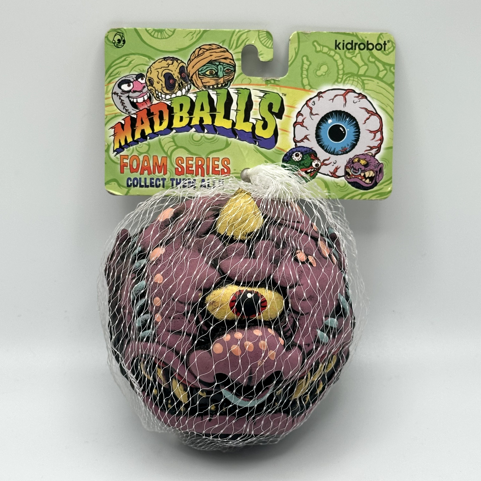 👹Madballs Horn Head - Kidrobot 4” Foam Ball - RARE 80s Monster Collectible👹
