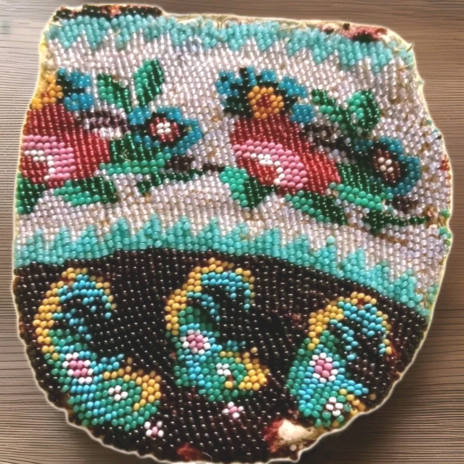 Collectible Vintage Micro Beaded Coin Purse( Historical)