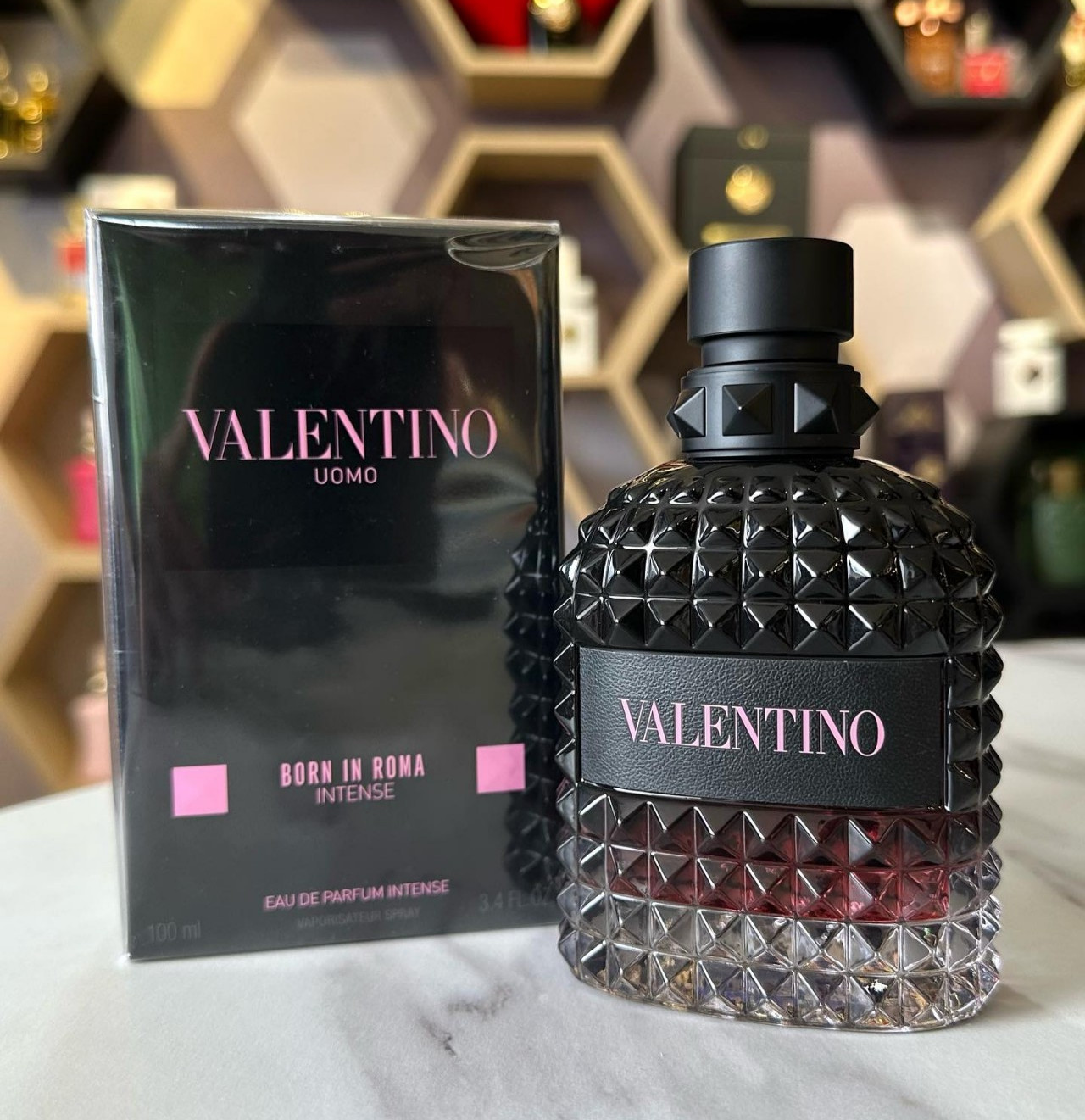 VALENTINO UOMO Born In Roma Intense EDP Spray 3.4 Oz / 100 ml Perfume for Men