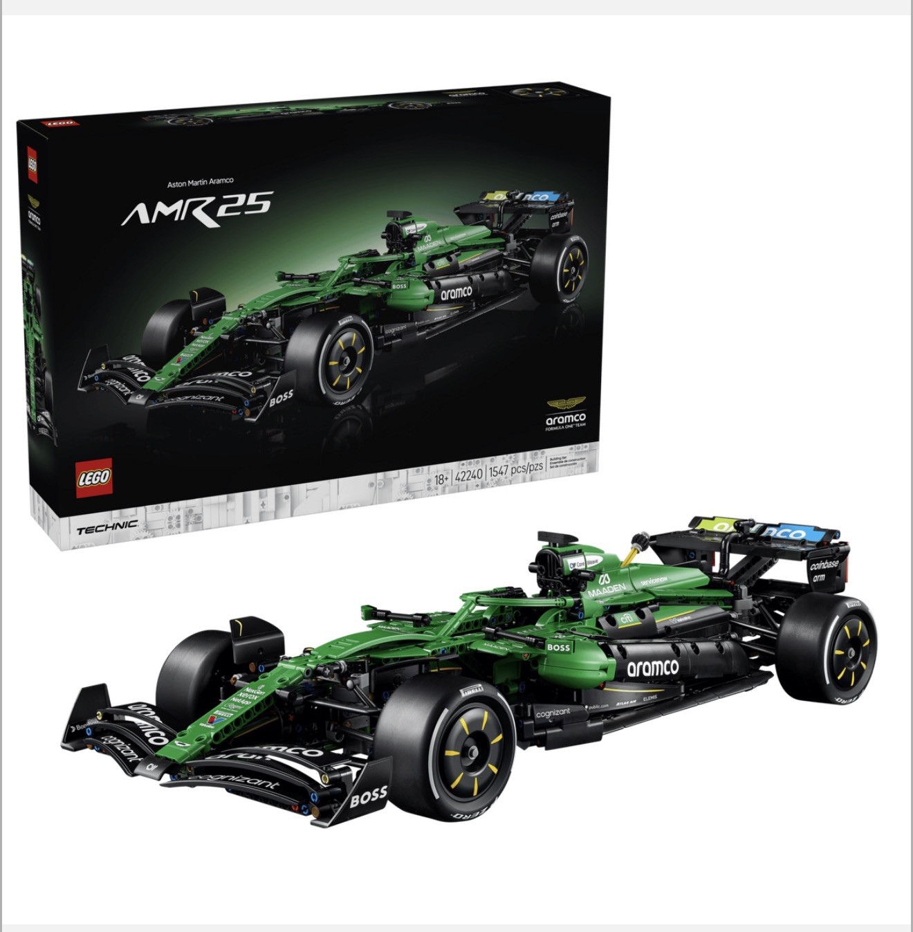 LEGO® Technic™ Aston Martin Aramco AMR25 F1® Car 42240