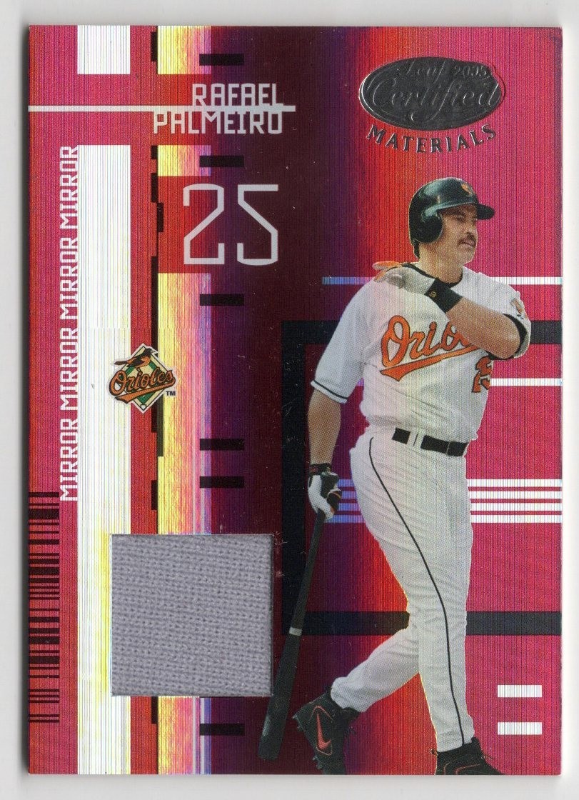 2005 Leaf Certified Materials - Rafael Palmeiro #124 Mirror Red 067/250
