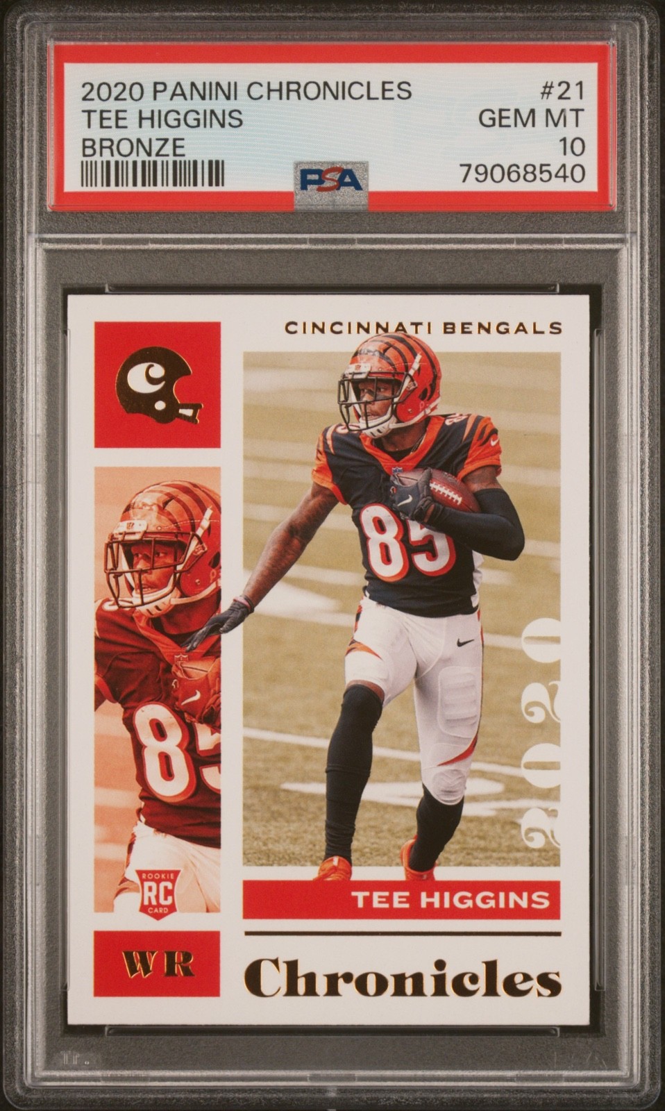 2020 Panini Chronicles TEE HIGGINS Bronze #21 PSA 10 2020 Panini Chronicles TEE HIGGINS Bronze #21 PSA 10