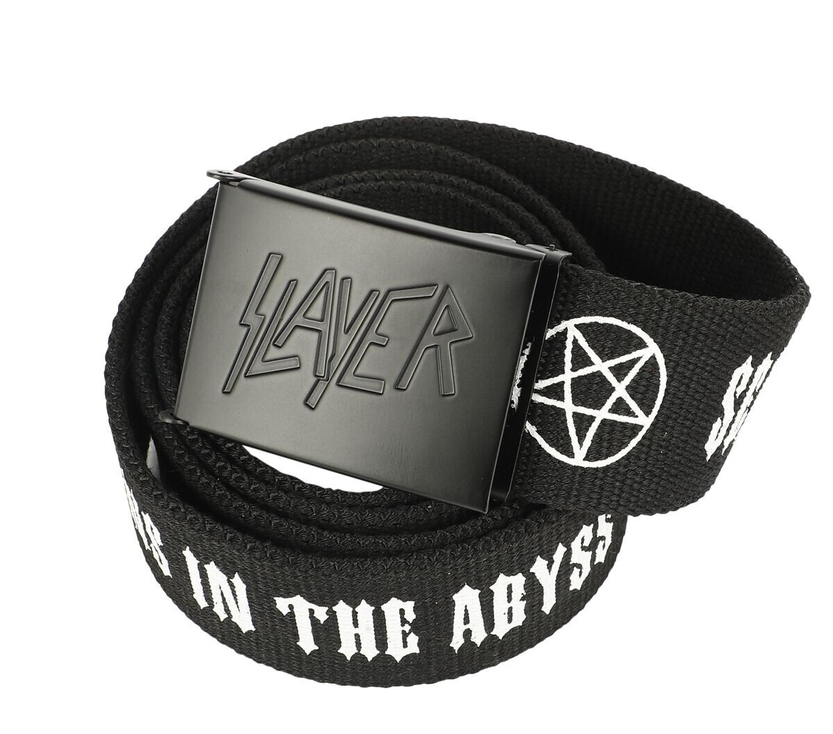 Slayer Band Webbed Web Military Belt w/ Buckle Official Merch Death Metal