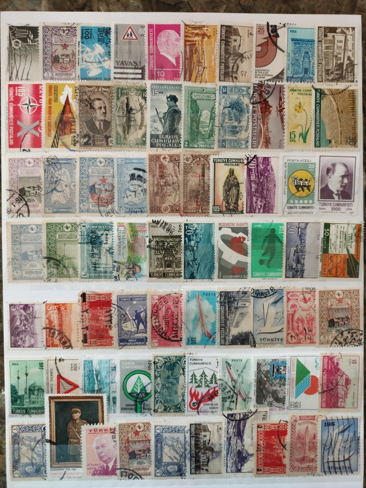 Turkey Stamps - 70 Diff. All Large Commemorative F/VF Used 1914 Onward Turkey Stamps - 70 Diff. All Large Commemorative F/VF Used 1914 Onward