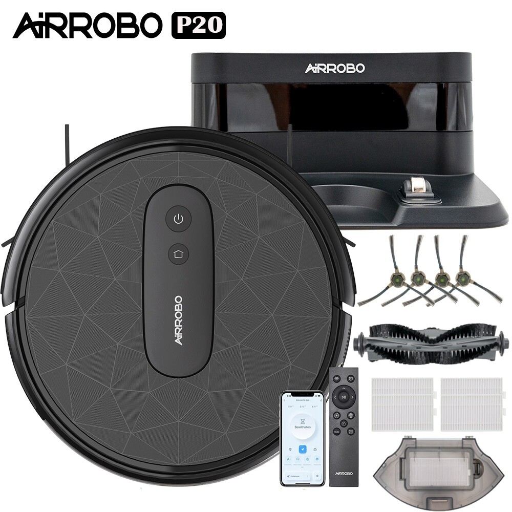 Refurbished AIRROBO P20 3-inch Robot Vacuum 2800Pa for Pet Hair Low Pile Carpet