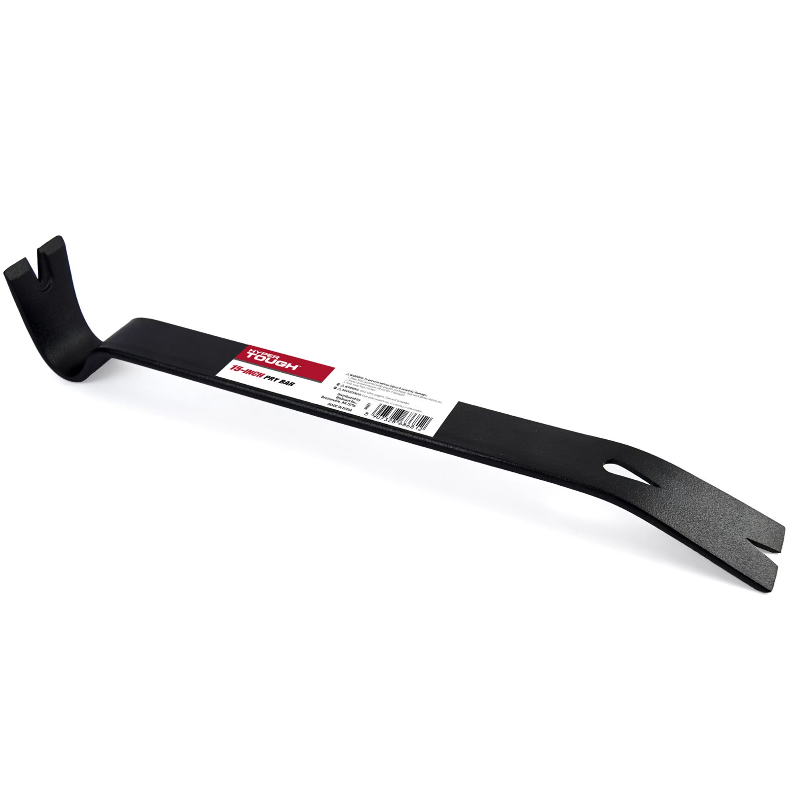 15-Inch Utility Pry Bar Nail Puller Crowbar Strong Carbon Steel Floors Molding..