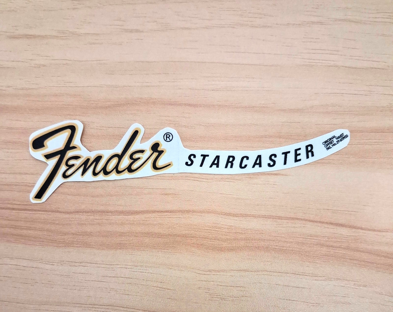 Fender Starcaster 1970\'s 1980\'s Handmade Reproduced Waterslide Decal Pre-Cut