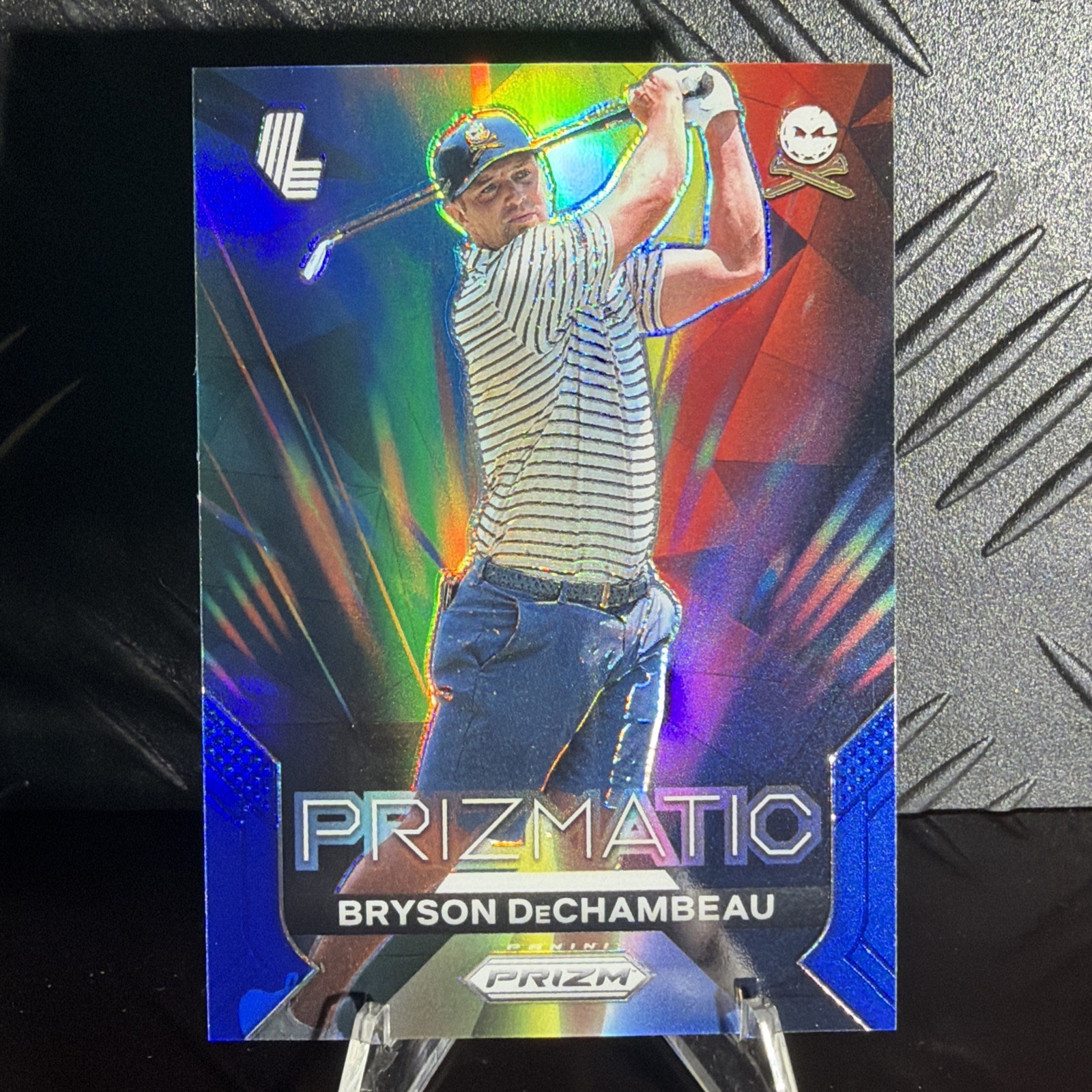 2024 Panini Prizm Liv Golf - Prizmatic Bryson DeChambeau #15 Blue Prizm /99