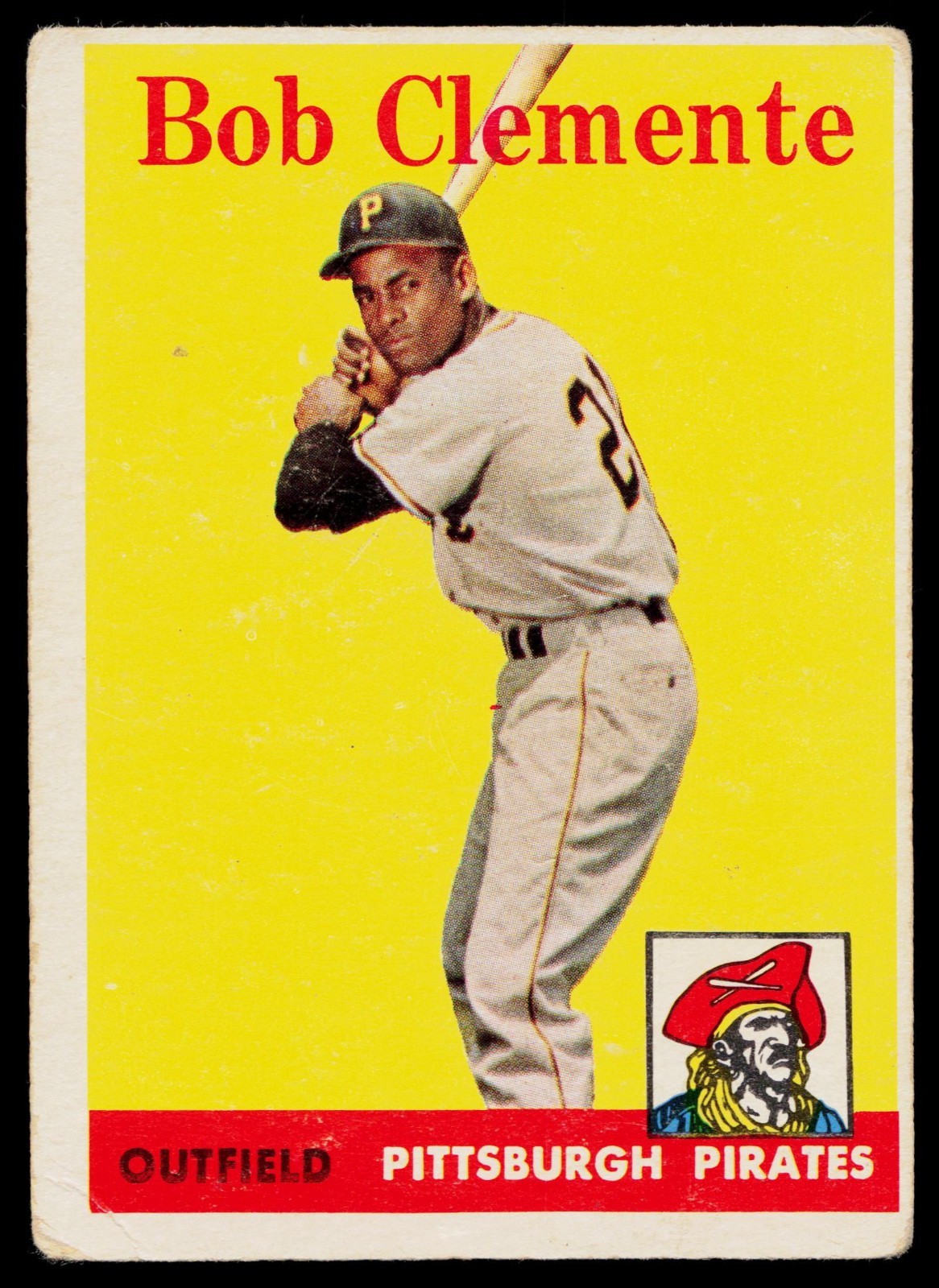 1958 Topps Bob Clemente #52  Pirates MLB Baseball ITEM # BC26-636