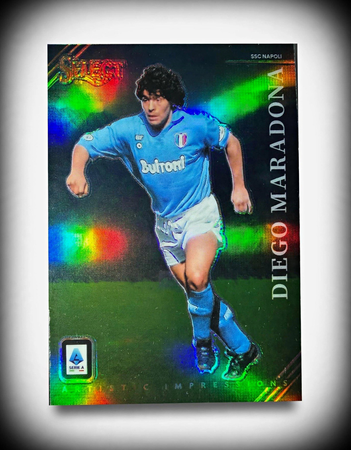 Panini 2024-25 Select Serie A Artistic Impressions Prizm Maradona #23
