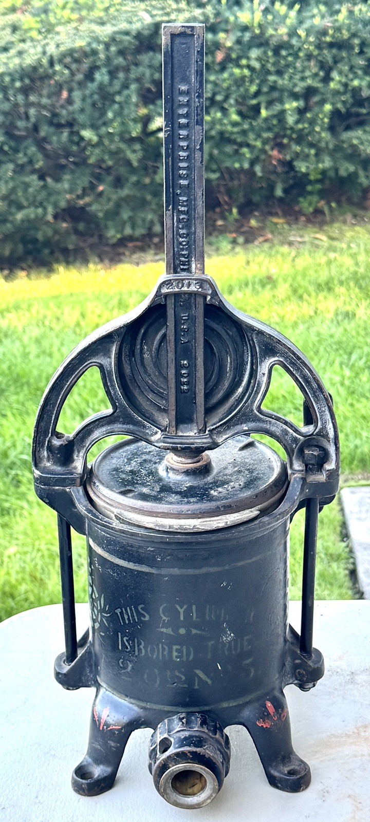 Early 1900’s Enterprise No.5 Cast Iron 2 Quart Sausage Stuffer/Fruit Press Rare