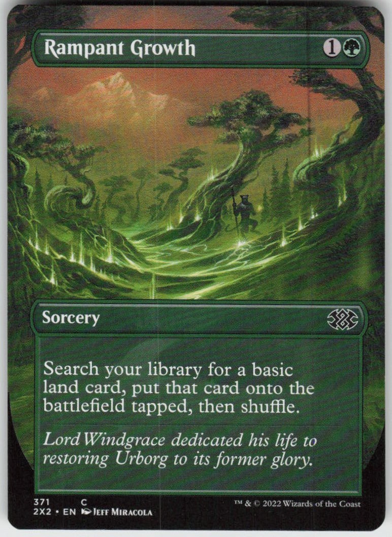 MP-02 Played Rampant Growth (Borderless) 371 2X2 Double Masters 2022 C