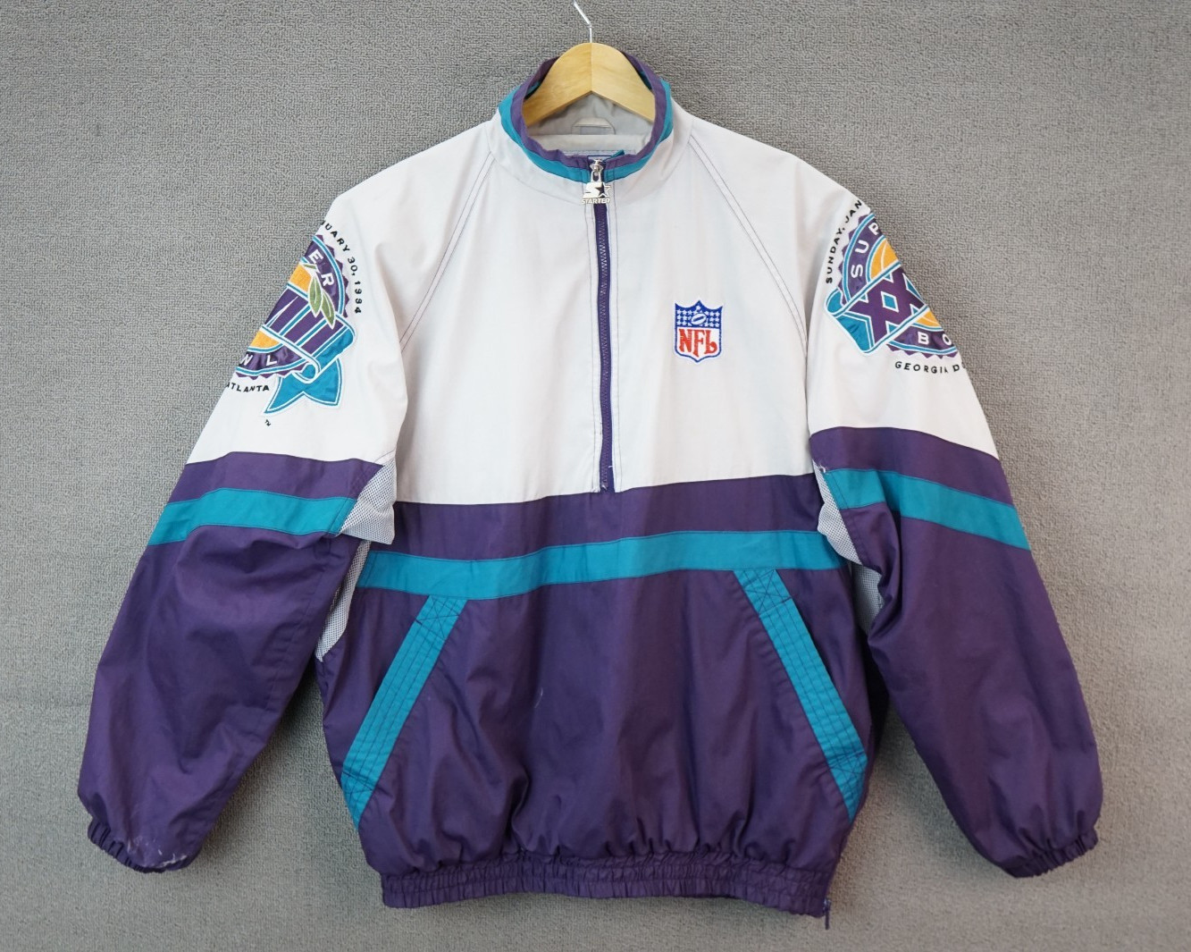 Vtg 1994 Super Bowl XXVIII Starter Authentic Pro Line Windbreaker Jacket Sz 2XL