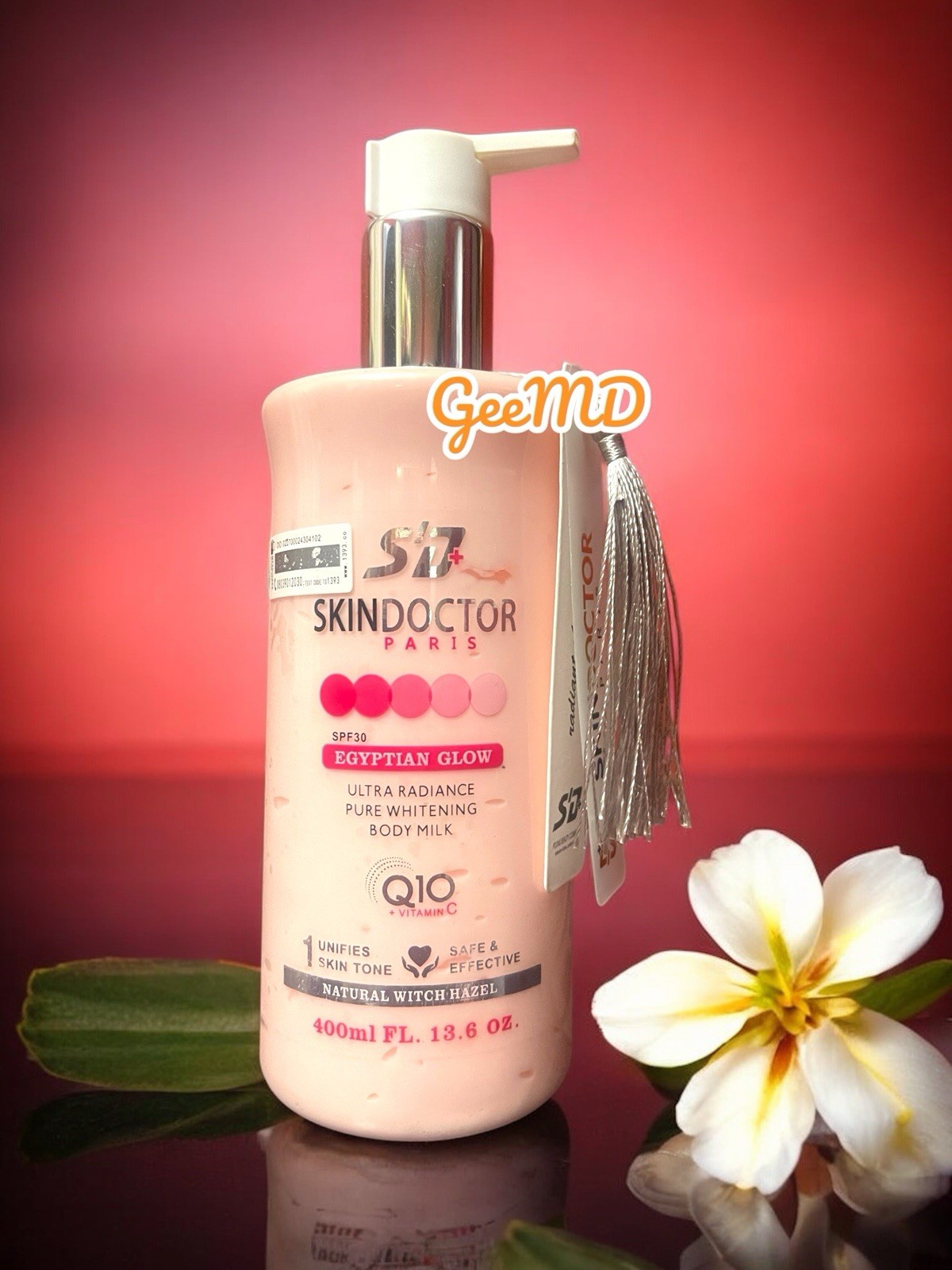 Original Skin Doctor Egyptian Glow Whitenin Body Lotion Q10 Vit C 400ml US Stock